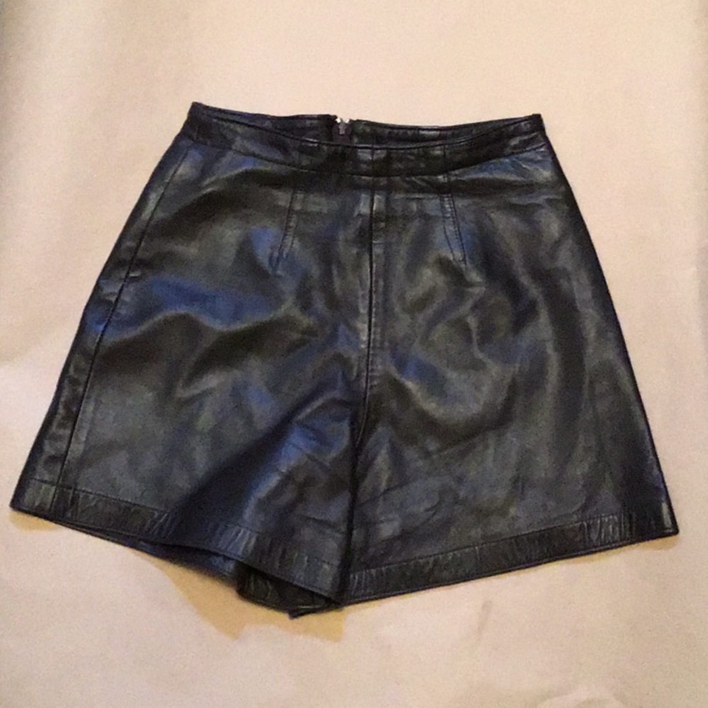 Soft Leather Shorts